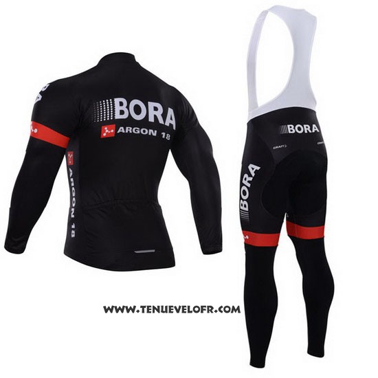2015 Maillot Ciclismo Bora Noir Manches Longues et Cuissard